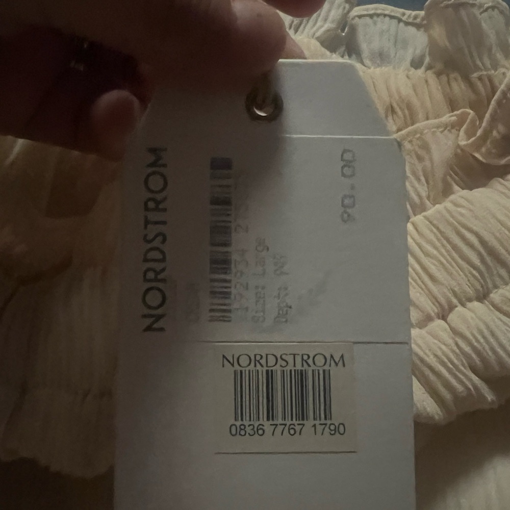 Nordstrom Cream Off-Shoulder Romper - Picture 7 of 9